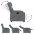 Sillón de masaje reclinable cuero sintético