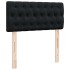 Estructura cama otomana colchón terciopelo negro 90x200