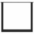 Patas para mesa centro forma U 3 uds acero negro 90x(72-73)