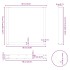 Patas para mesa centro forma U 3 uds acero negro 90x(72-73)
