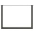 Patas para mesa comedor forma U 2uds antracita 100x(72-73)
