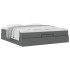 Estructura cama otomana colchón tela gris oscuro 160x200