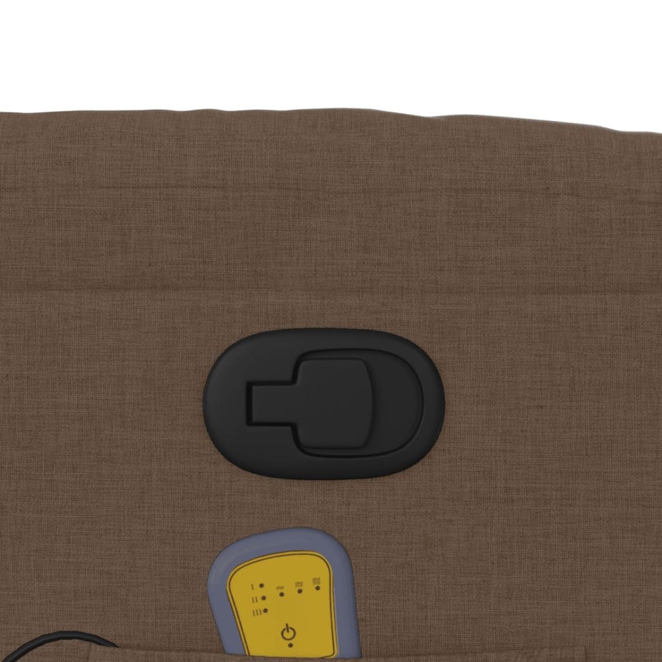 Sillón reclinable con masaje de tela