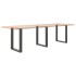 Patas mesa centro forma U 3uds acero natural 70x(72-73)cm