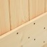 Puerta corredera con herrajes madera maciza de pino 80x210