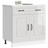 Mueble bajo cocina Kalmar madera ingeniería blanca alto