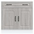 Mueble bajo de cocina Kalmar gris sonoma madera de