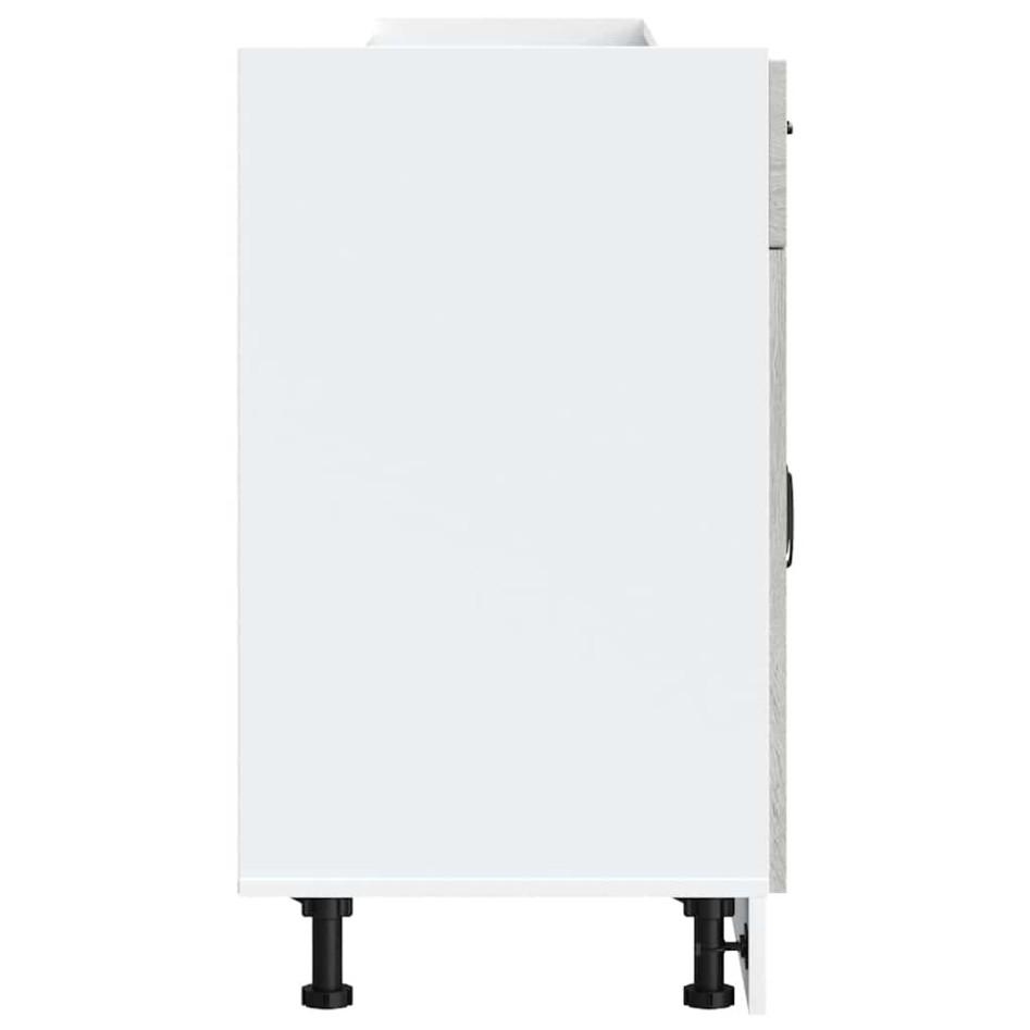 Mueble bajo de cocina Kalmar gris sonoma madera de