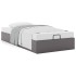 Estructura de cama otomana sin colchón gris 100x200