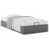 Estructura de cama otomana sin colchón gris 100x200