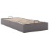 Estructura de cama otomana sin colchón gris 100x200