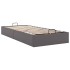 Estructura de cama otomana sin colchón gris 100x200