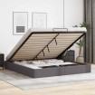 Estructura de cama otomana sin colchón gris 180x200 cm