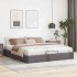 Estructura de cama otomana sin colchón gris 180x200