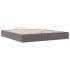 Estructura de cama otomana sin colchón gris 180x200