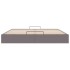 Estructura de cama otomana sin colchón gris 180x200