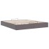 Estructura de cama otomana sin colchón gris 180x200