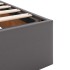 Estructura de cama otomana sin colchón gris 180x200