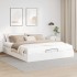 Estructura de cama otomana sin colchón blanco