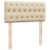 Cama otomana con colchón crema 90x200 cm