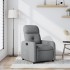 Sillón reclinable de tela gris