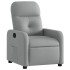 Sillón reclinable de tela gris