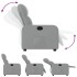 Sillón reclinable de tela gris