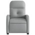 Sillón reclinable de tela gris