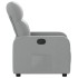 Sillón reclinable de tela gris