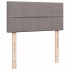 Cama otomana con colchón tela gris pardo 100x200