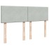 Estructura cama otomana colchón terciopelo gris claro