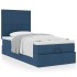 Cama otomana con colchón azul 90x200 cm