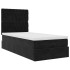 Estructura cama otomana colchones terciopelo negra 90x190