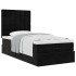 Estructura cama otomana colchones terciopelo negra 90x190