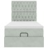 Estructura cama otomana colchones gris claro