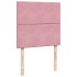 Estructura de cama otomana colchones terciopelo rosa