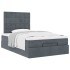 Estructura cama otomana colchones terciopelo gris