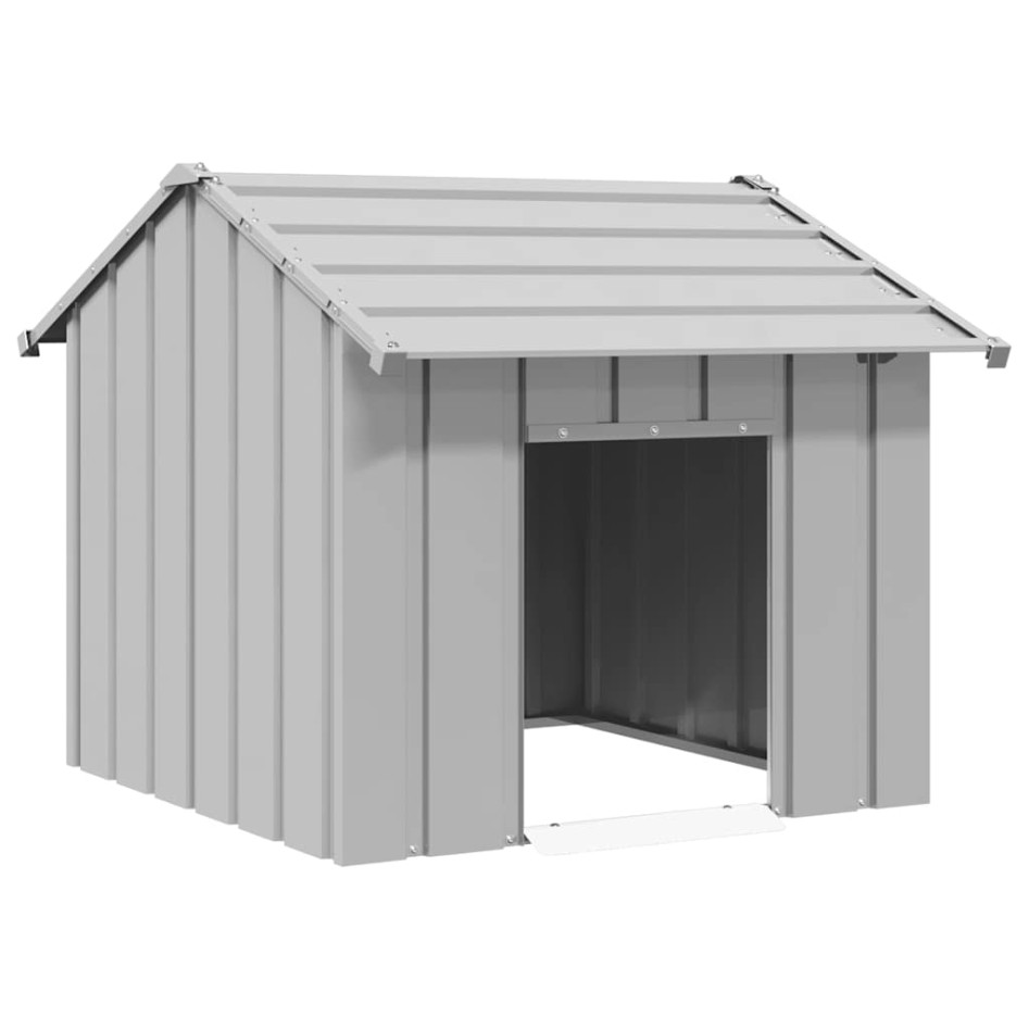 Caseta para perros con techo acero galvanizado 85x107x81