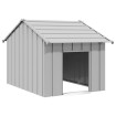 Caseta para perros con techo acero galvanizado 83x130x85 cm