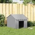 Caseta para perros con techo acero galvanizado 83x130x85
