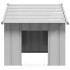 Caseta para perros con techo acero galvanizado 83x130x85