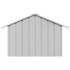 Caseta para perros con techo acero galvanizado 83x130x85
