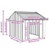 Caseta para perros con techo acero galvanizado 83x130x85
