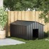 Caseta para perros con techo acero galvanizado 114x202x101