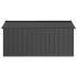 Caseta para perros con techo acero galvanizado 114x202x101