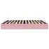 Estructura cama otomana sin colchón terciopelo rosa 160x200