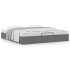 Estructura de cama otomana sin colchón gris oscuro 200x200