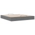 Estructura de cama otomana sin colchón gris oscuro 200x200