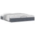 Estructura de cama otomana sin colchón gris oscuro 200x200