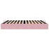 Estructura cama otomana sin colchón terciopelo rosa 200x200